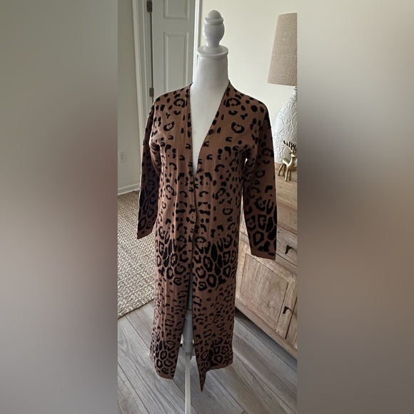 Buddy Love M/L leopard duster cardigan - Picture 3 of 7